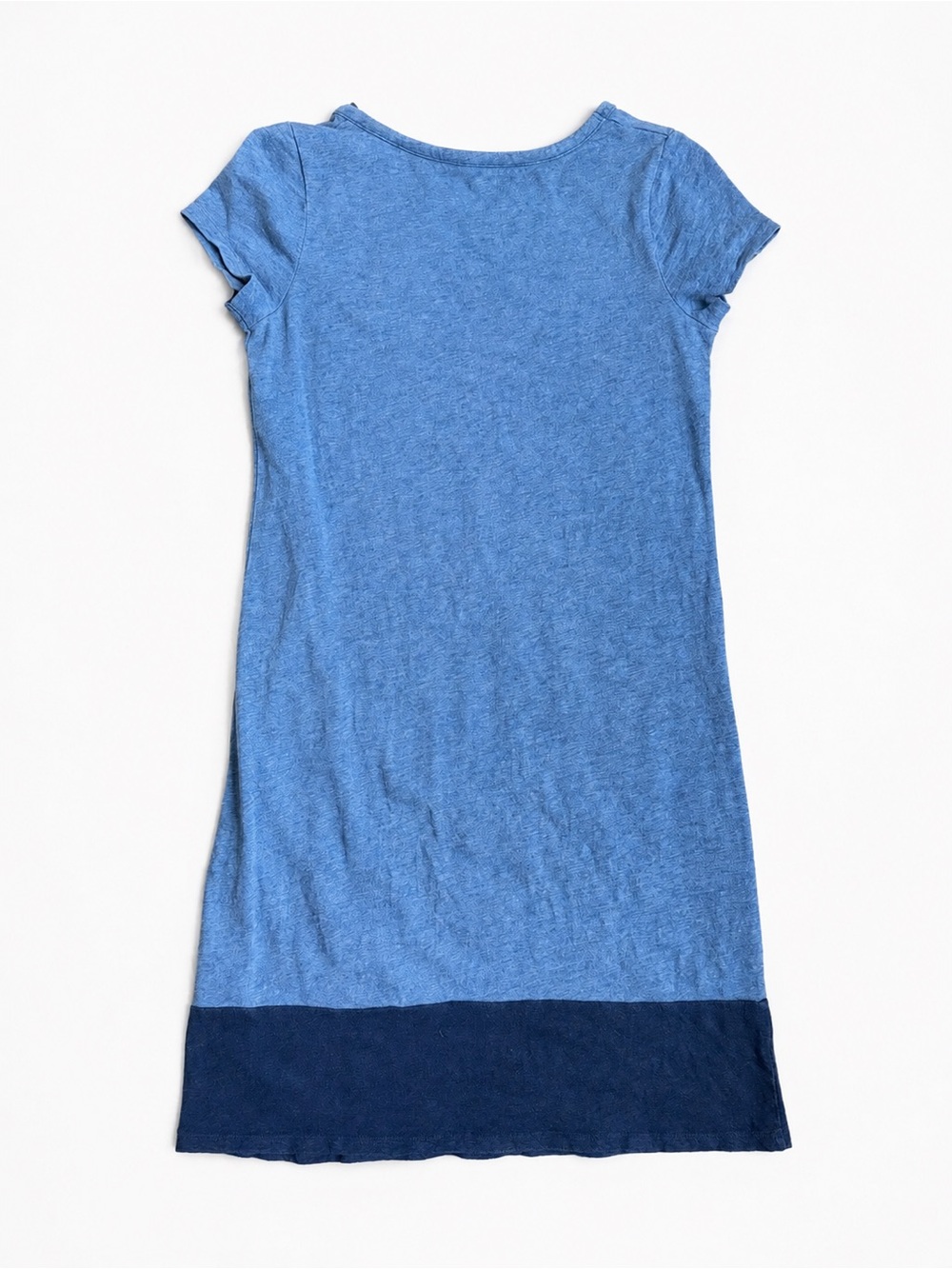 Boden 100% Cotton Dress Blue Two Tone Color Cottagecore Casual Summer Dress 4L - Picture 3 of 7